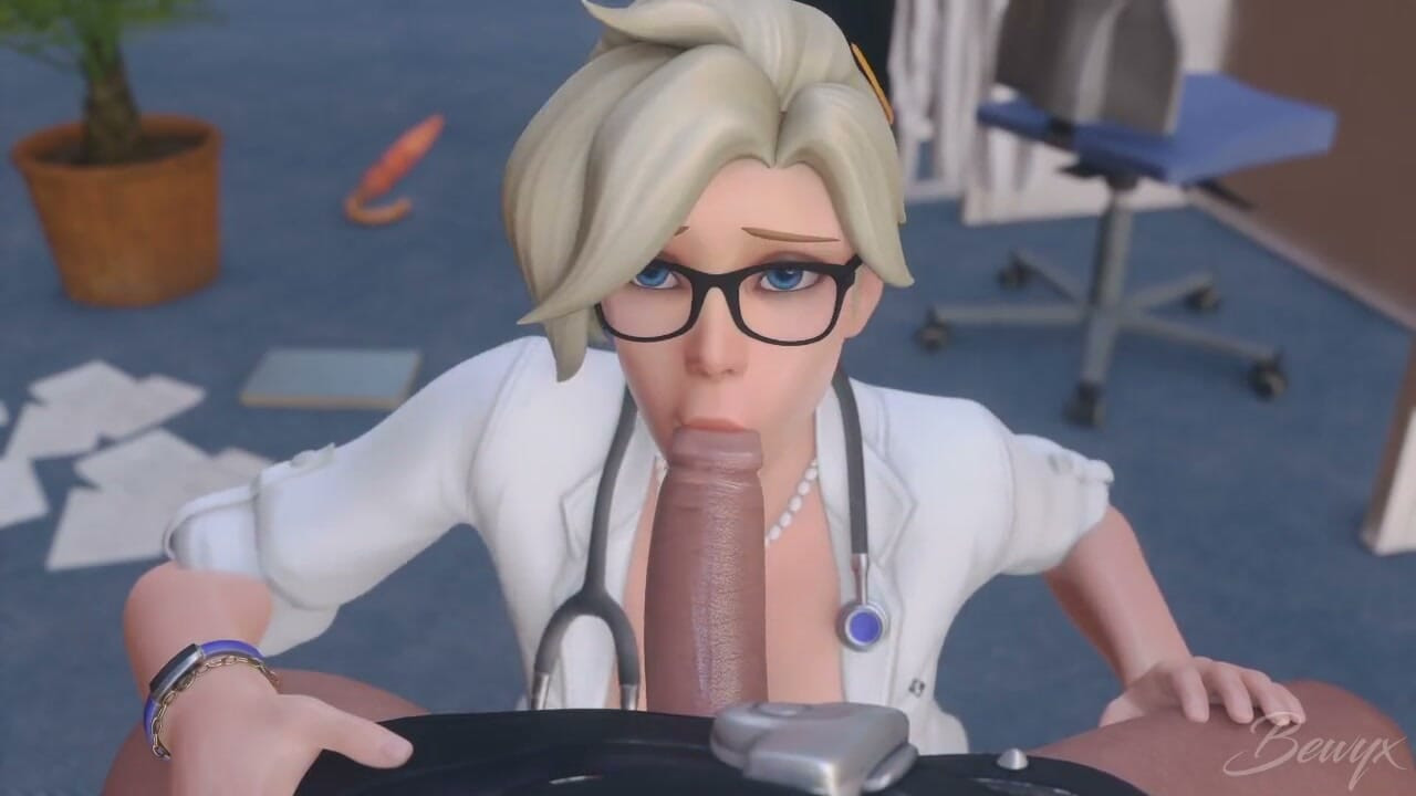 Hospital nurse face gaping