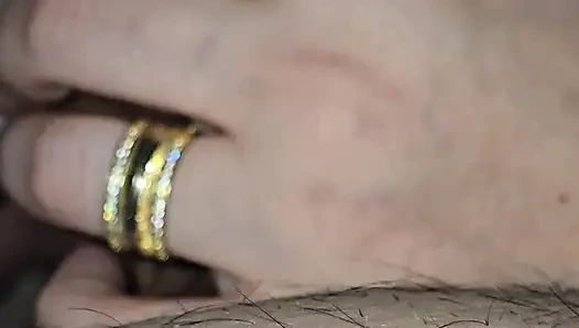 Step mom hand slip into step son big dick in erection for a handjob