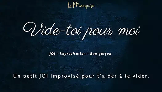 [French Audio Porn] Little JOI to empty you, like a good boy