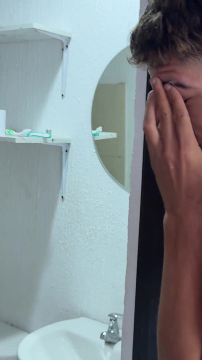 I masturbate while my stepsister showers and I take the opportunity to give her a delicious fuck | Clip 1