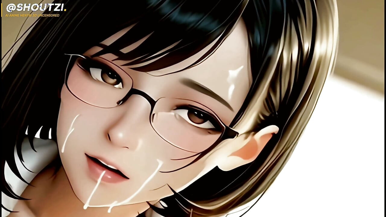 Mei the Hot Office Glasses Slut New Harem Girl Desk Blowjob Cowgirl Doggy Facial 4k120