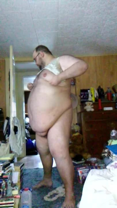 Putting on my bra and panties