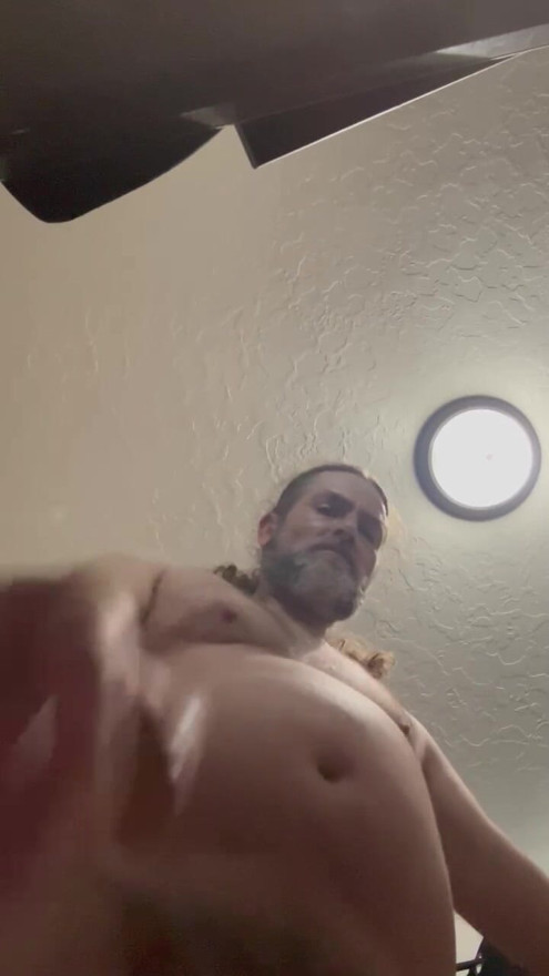 Russell Morgan Jackson from Layton Utah jerking his small penis and cumming.
