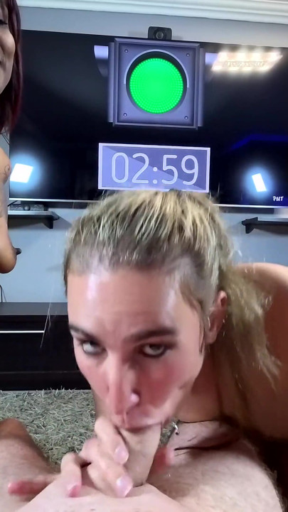 POV Desi Babe and I Sucking My Boyfriend's Cock on the Red Light Green Light Challenge