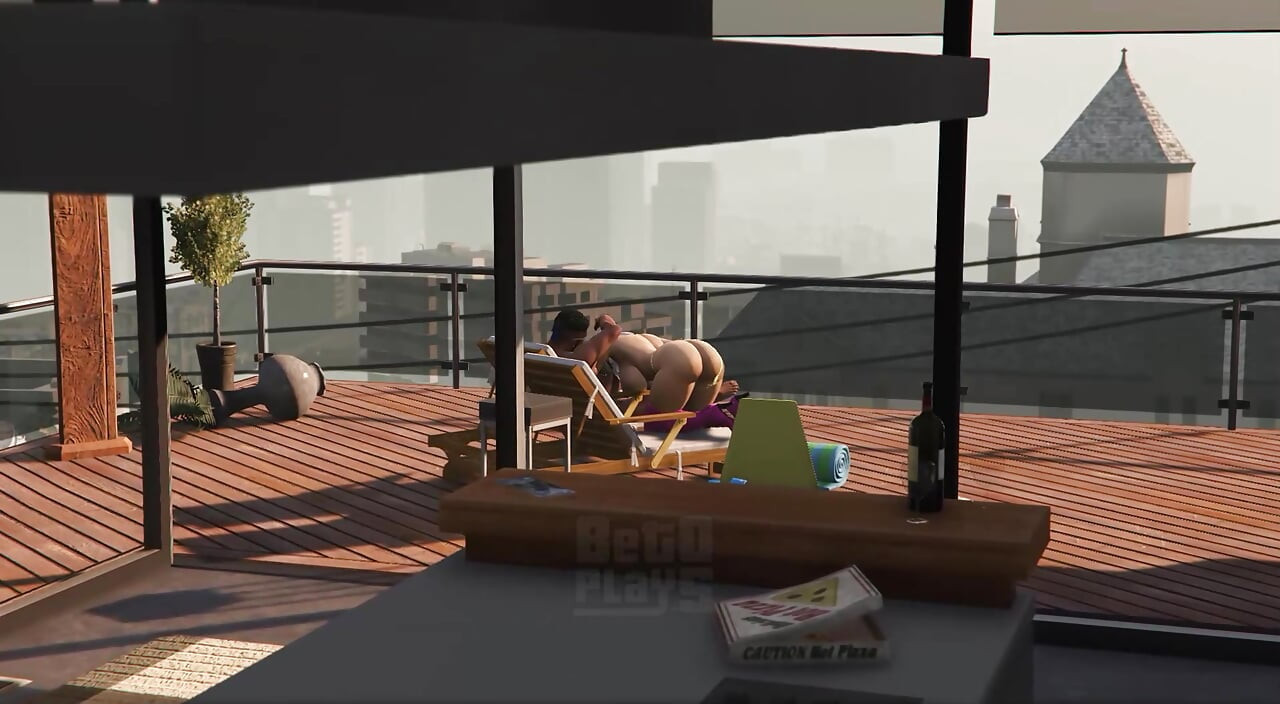 GTA v Franklin Clinton x botas rosas premium lady (animación 3D) (completo)