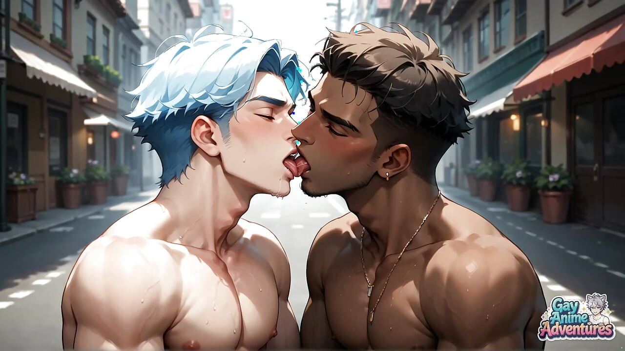 Two Ripped Studs Clash on a Sunny Street, with the Bazooka Fellow Providing a Sweet Unload of Spunk - the Best Gay XXX!
