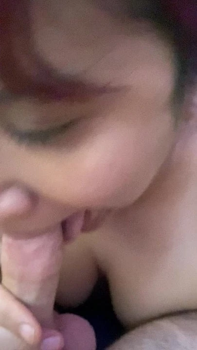 Sucking my boyfriends cock while watching sports