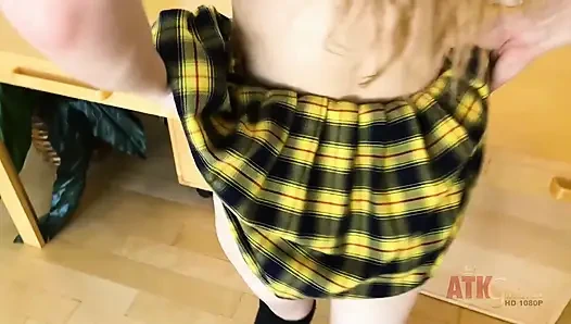 Ivy Wolfe Moans as She Hitachi Wands her Swollen Clit