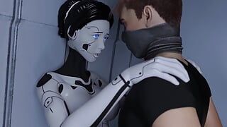 Projekt Passion ejaculează înăuntru cu ejaculare înăuntru, blondă sexy, fată robot de sex ai, fată pasionată de sex anal extraterestru cu pizdă în gât și brunetă cu fundul mare