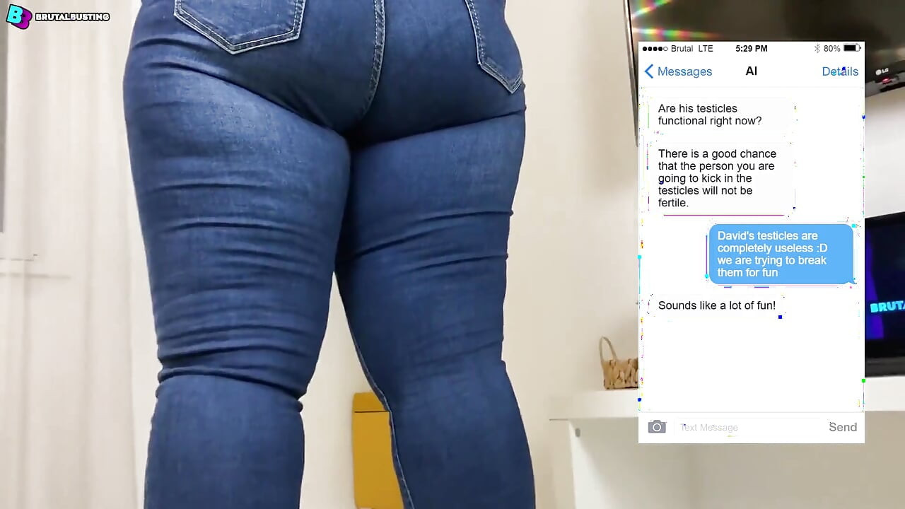 Ai는 고환을 파란색 부어오른 공으로 바꾸는 데 도움을 주었습니다! 익스트림 볼버스팅 스페셜 - Dave Moon - Jennifer - 파열