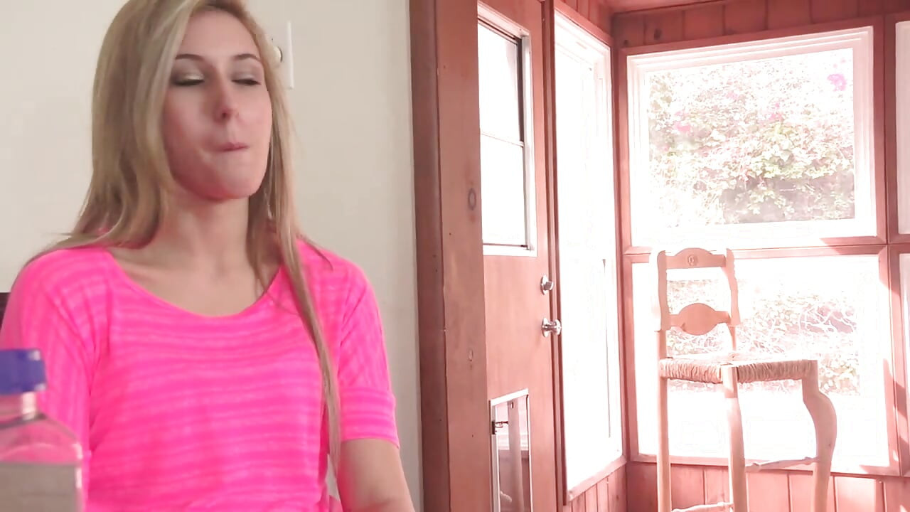 Young blondie prefers to be banged by teacher instead of studying