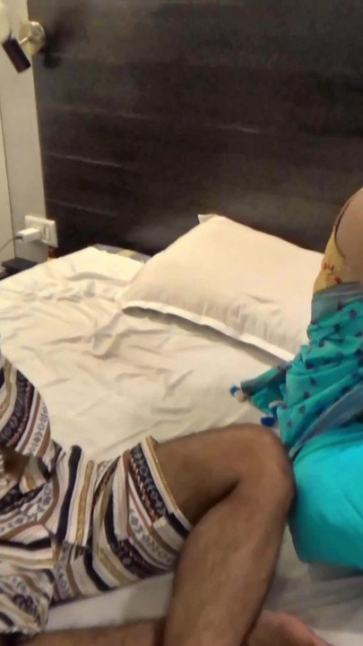 Must-see moment from "Two friends seduced their beautiful house maid and made a hardcore threesome fucking session."
