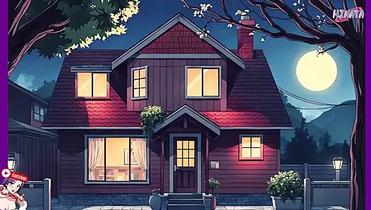 I look at my teacher next door. She masturbates solar but catches me and takes me to her dungeon