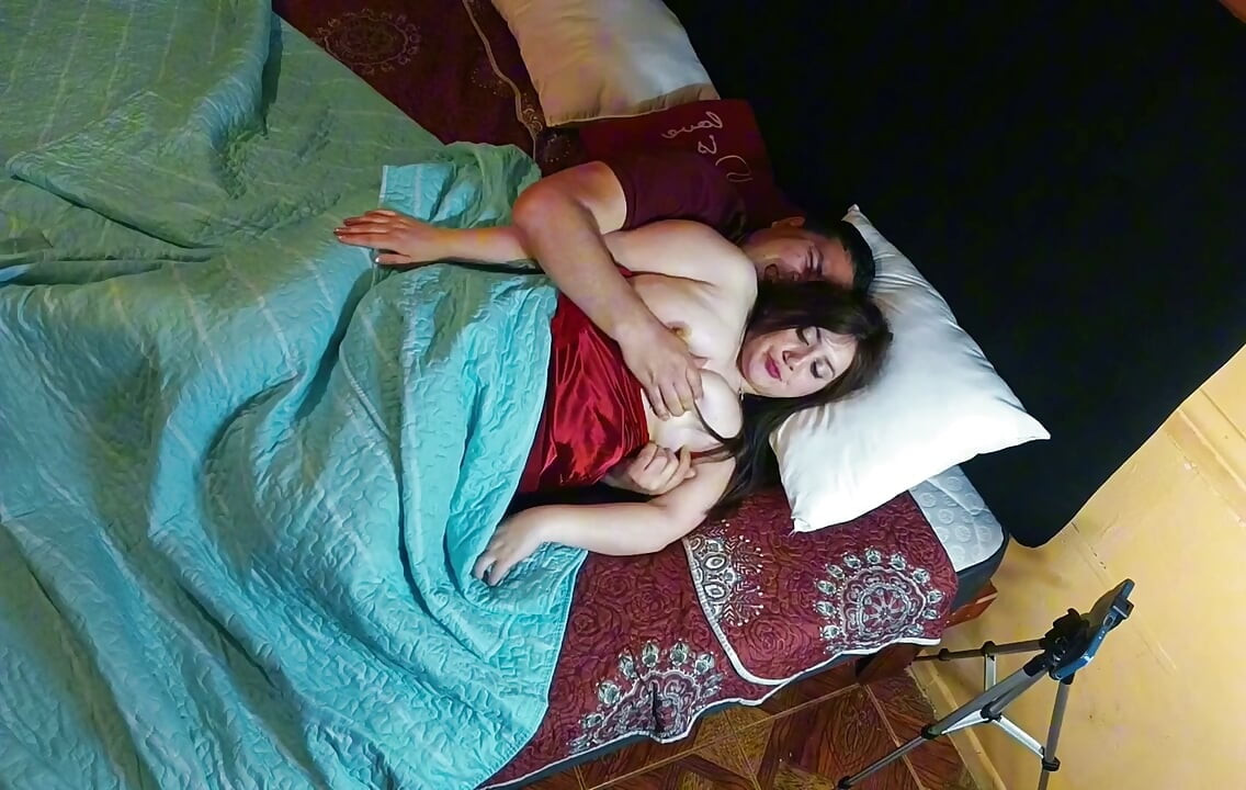 I share a bed with my stepsister, and we end up fucking.