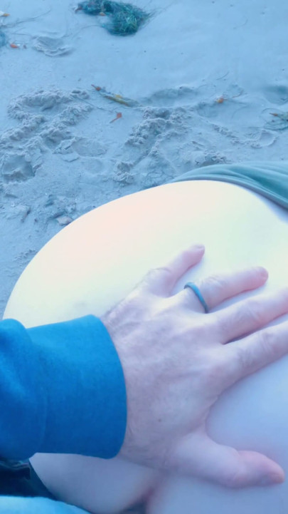 Stepson cheats with stepmom on the beach | Clip 1