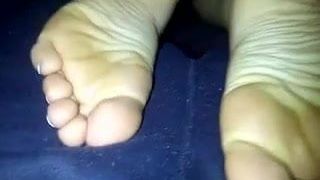 Hher sexy soles in my lap