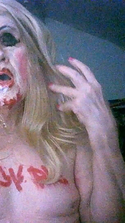 Shameless old cumslut slag Sarah, smokes drinks dogger's cum from used condom and own piss | Clip 2