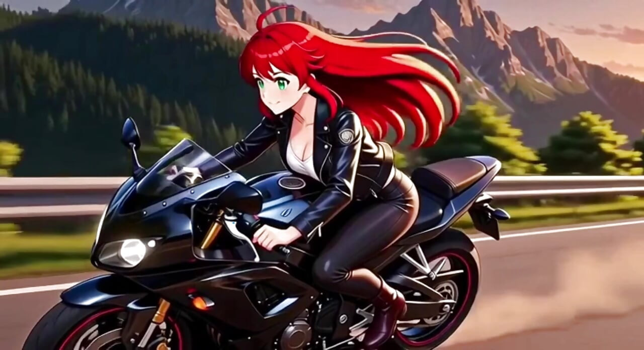 Redhead having fun
