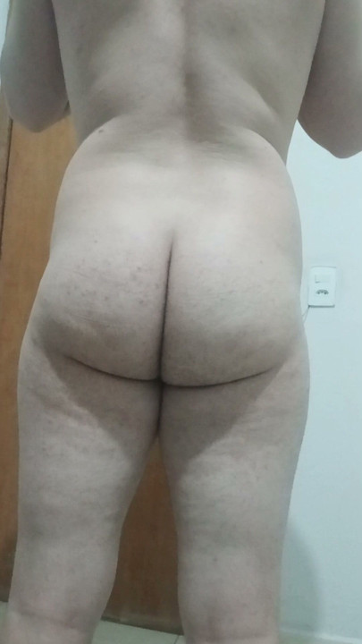 Femboy with the leg worked out from the gym