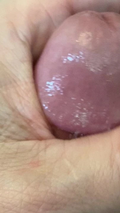 Super Closeup Stroking My Cock With Precum