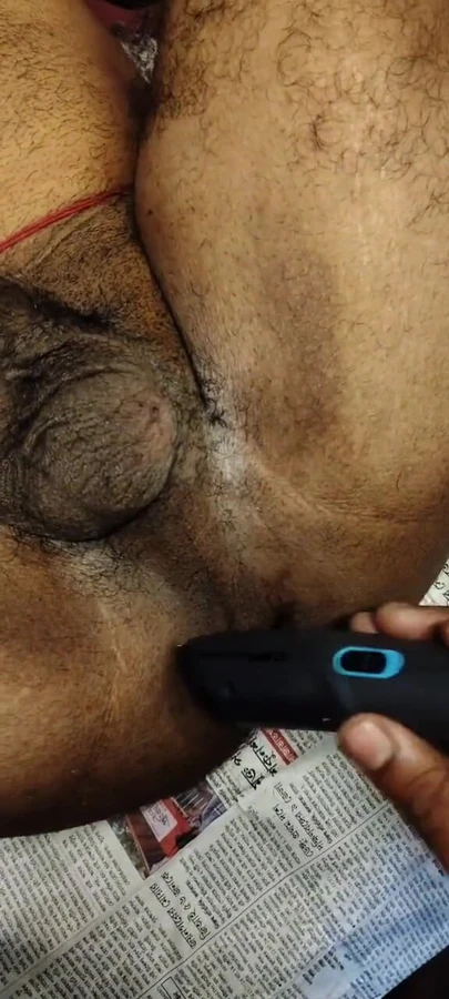 Must-see moment from "Shaving boyfriend's hairy cock & ass hole"