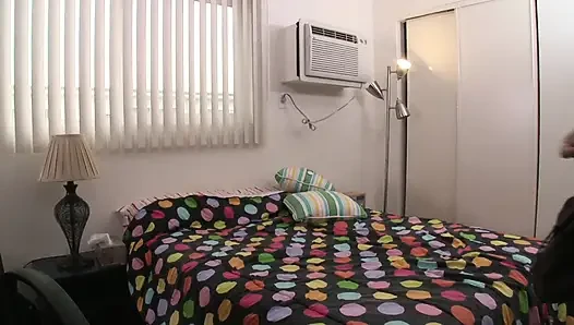 Hot cutie gets her big tits jizzed after hard bang session