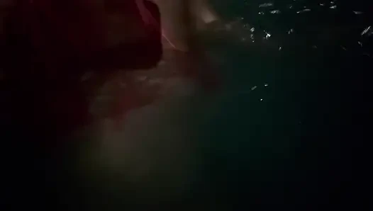 Artemisia Love flashing her juicy big tits underwater for you wearing a sexy bikini