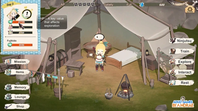 Flee, My Elven Ninja! 3D Gameplay Part 2 – Lizet’s Training and Exploration Begins