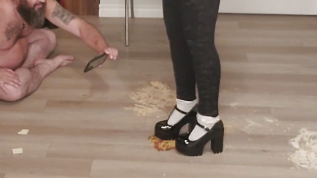 Mat och kuk förälskelse, krämigt slut