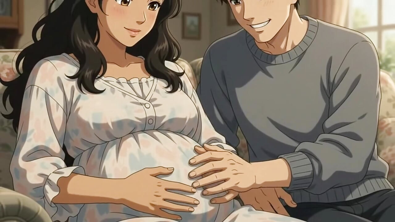 Stepson seduce her pregnent stepmom and creampie in her big ass