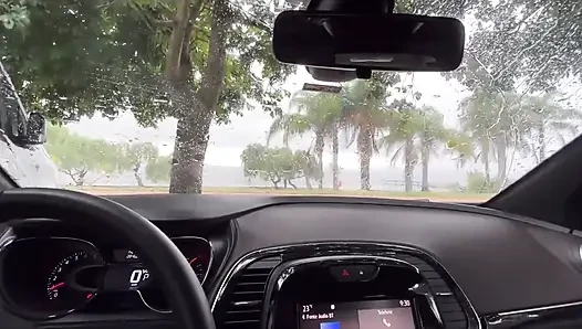 Hot Pussy Inside the Car! Outdoors Is More Enjoyable!!