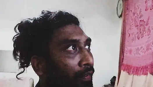Real house maid was seducing me without a bra and put it in the mouth