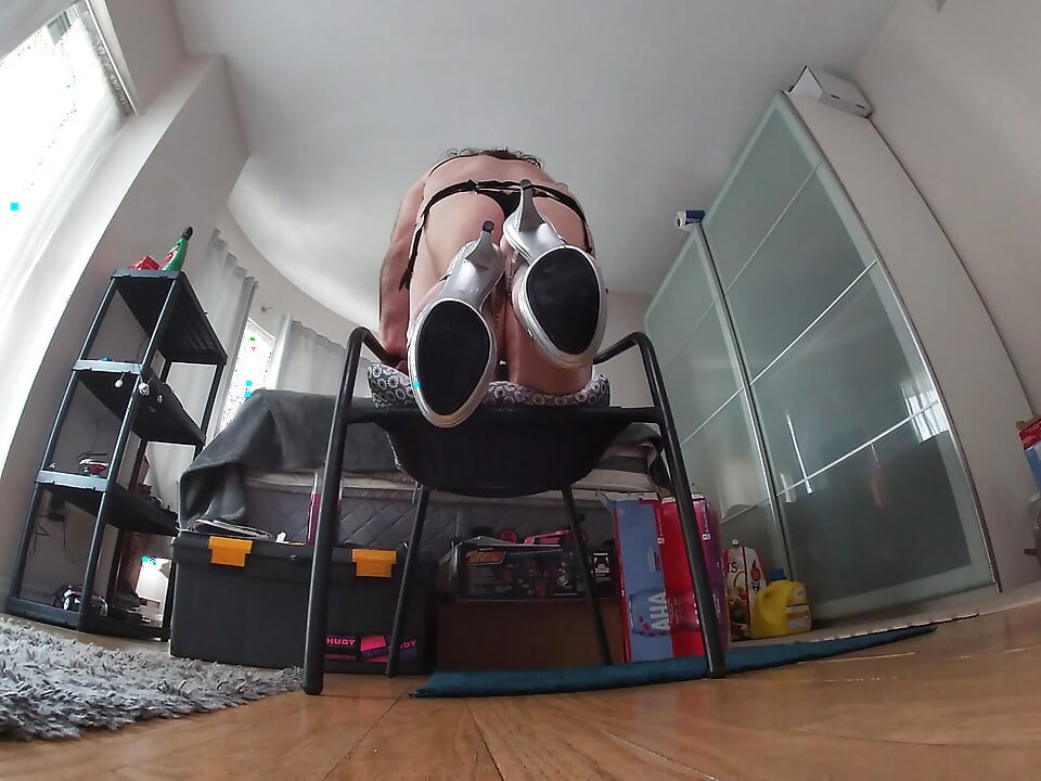 Early  Morning CD in a sissy dirty mature jerking off Video
