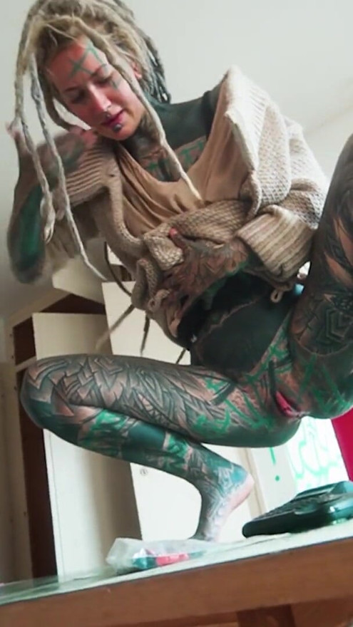Tattooed Vixens ANAL Public Squirt and Orgasm | Clip 2