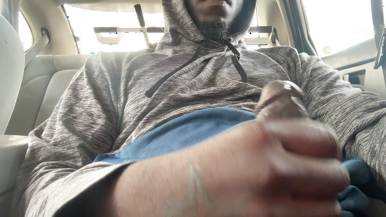 I’m In My Car Jerking Off And Busted A Creamy Fat Load Of Cum