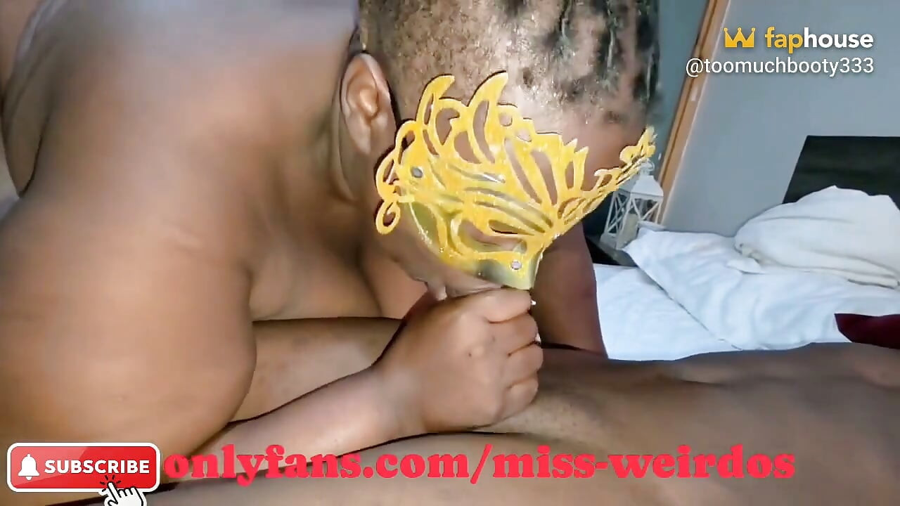 Monster Black Cock Receiving Deepthroat Blowjob He Filled the Whole Face with Cum