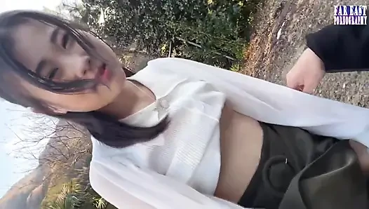 Bare Nip Stroll Where Crowded Eyes Spark a Hot, Tight Peak on Her Perky Tips Phase.3
