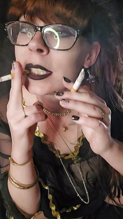 Smoking Witch Loves Cigarettes