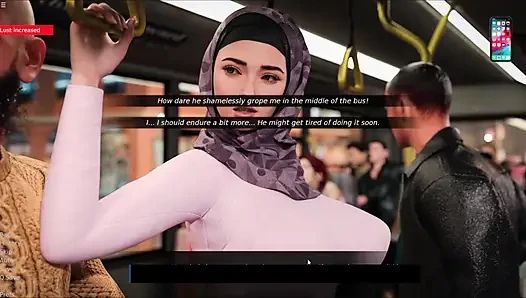 Yasmin halk otobüsünde bir grup yabancı tarafından sikiliyor