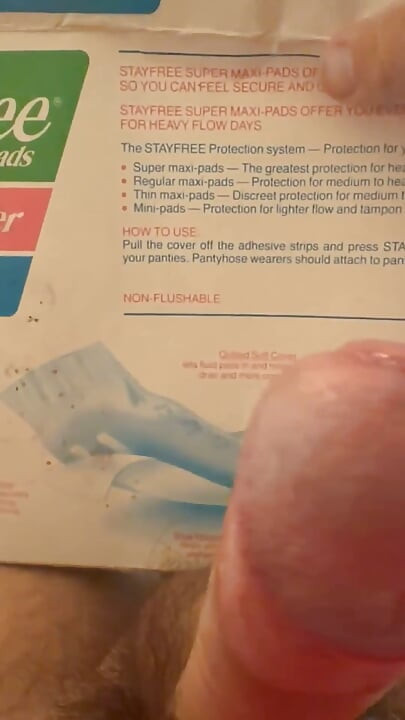Kotex Thin and Stayfree Box Fucking Big Cum