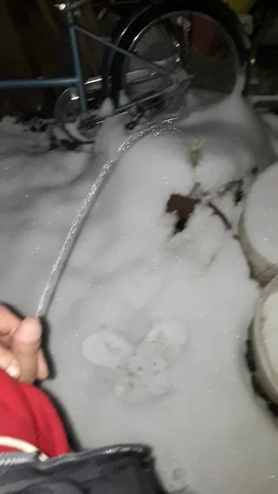 Hard tied pissing