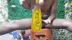 Land massage with amla oil