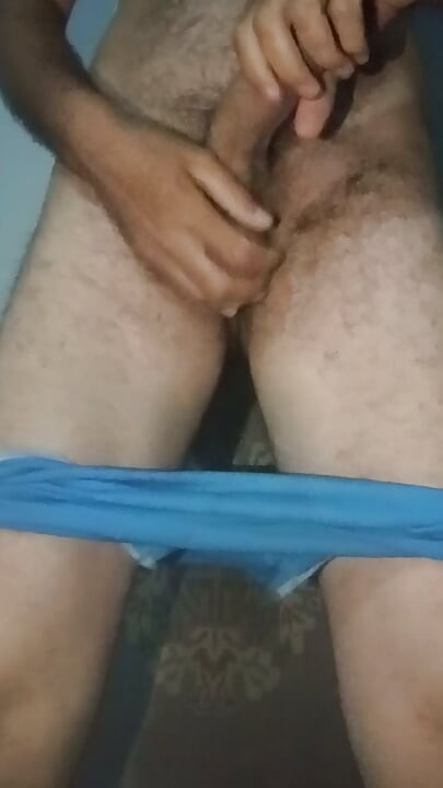 Authentic cock masturbates