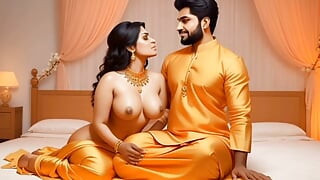Indian bhabhi Cheating with European Men with Big Dick but Indian Husband Caught