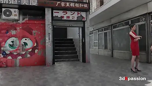 Sexy Chinatown-Mädchen bekommt eine harte... Und sie will nicht, dass du gehst.