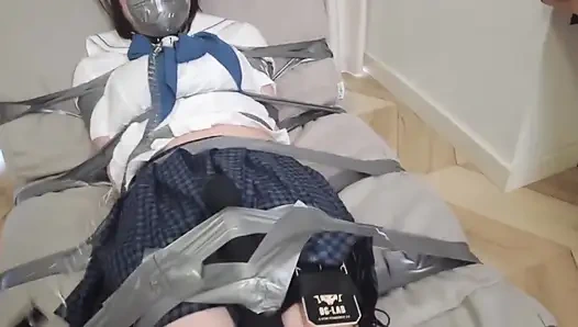 Mz25-jk Girl Was Brought to Orgasm by Being Bound with Nautical Tape