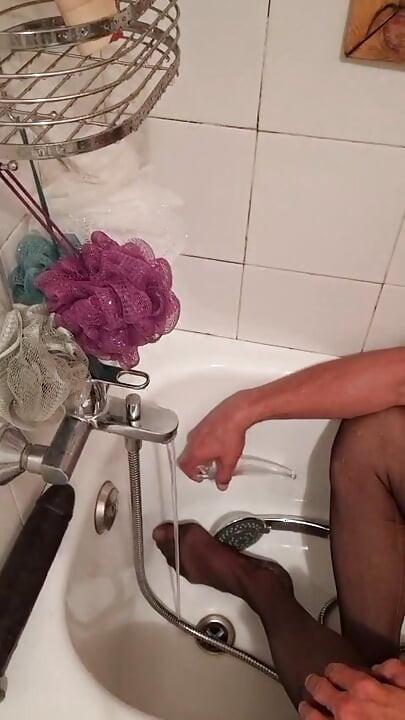 Orgasm in shower
