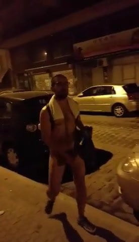 A public naked walk by night