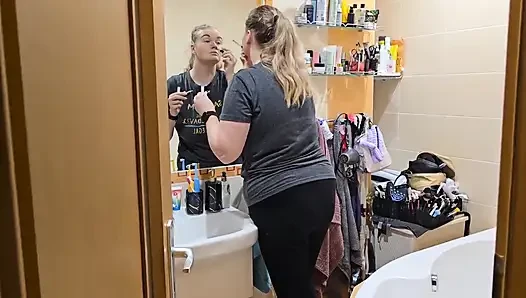 Watching My Wife Get Ready… She Looks so Good - Mirror Makeup Routine
