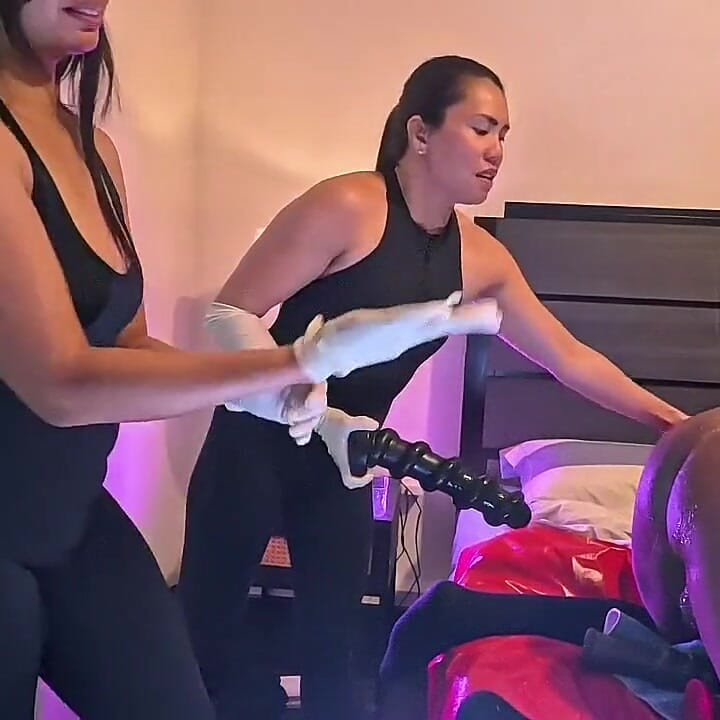 Asian Femdom Anal Fisting and Pegging